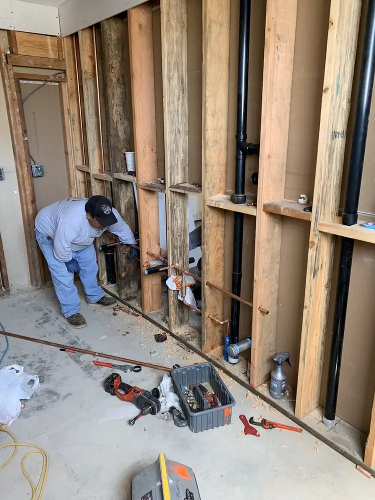 Commercial rough-in plumbing for Water Heater Replacement in Fairhaven